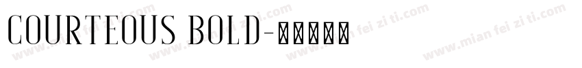 Courteous bold字体转换